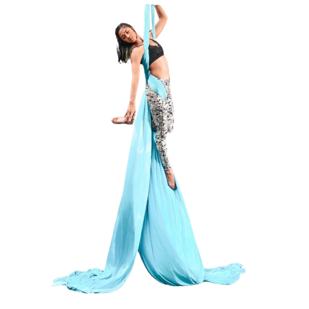 Aerial Silks (Colour: Blue, Length: 4m)