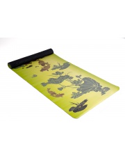 Rubber yoga mat with non-slip coating - green 02