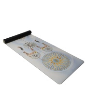 Rubber yoga mat with non-slip coating - dream catcher