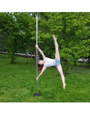 Dance pole set - SUMMER pole for garden static and SPINNING