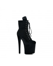 Platform Ankle Boot, 20 cm BLACK