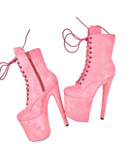 Platform Ankle Boot 20 cm - baby PINK 