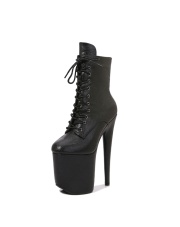 Pole Dance Shoes, Boots 20 cm BLACK - Vol.3