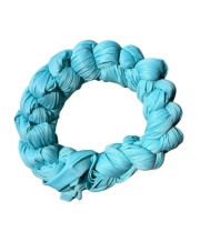 Błękitny materiał aerial silk na metry, szarfa, szerokość 150 cm, Medium Stretch