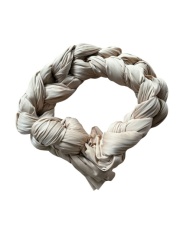 Beżowy materiał aerial silk na metry, szarfa, szerokość 150 cm, Medium Stretch